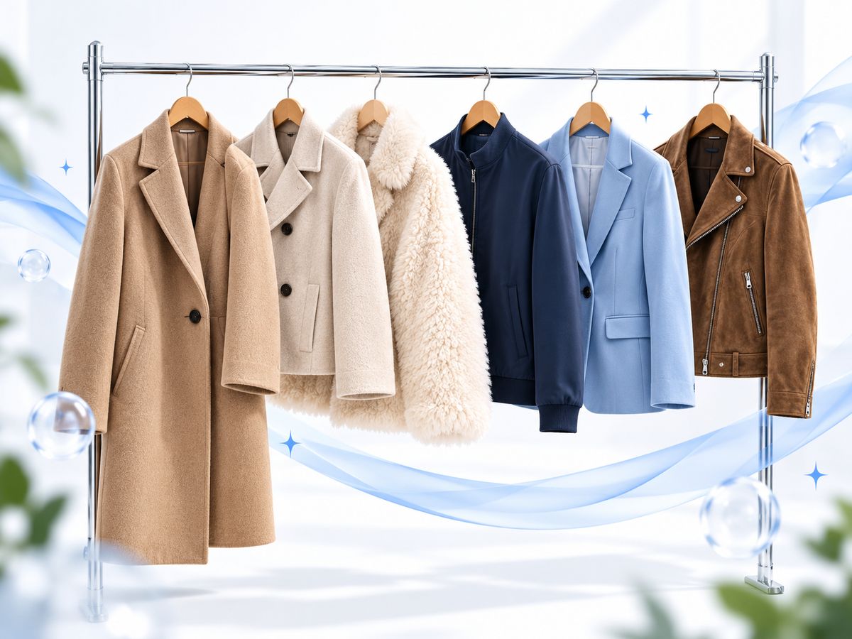 Freshly cleaned clothes at Quality Cleaners